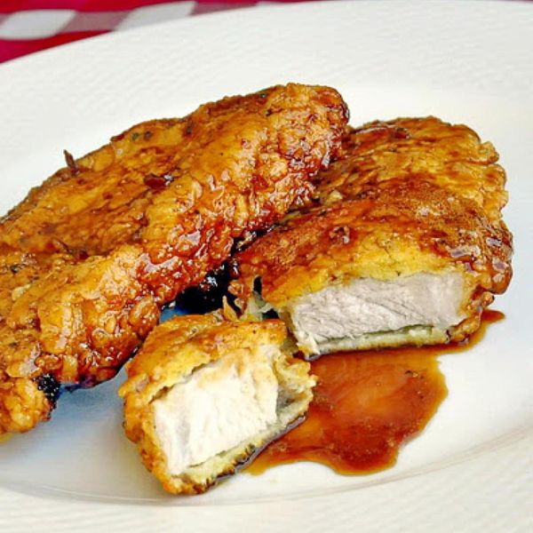 Double Crunch Honey Garlic Pork Chops