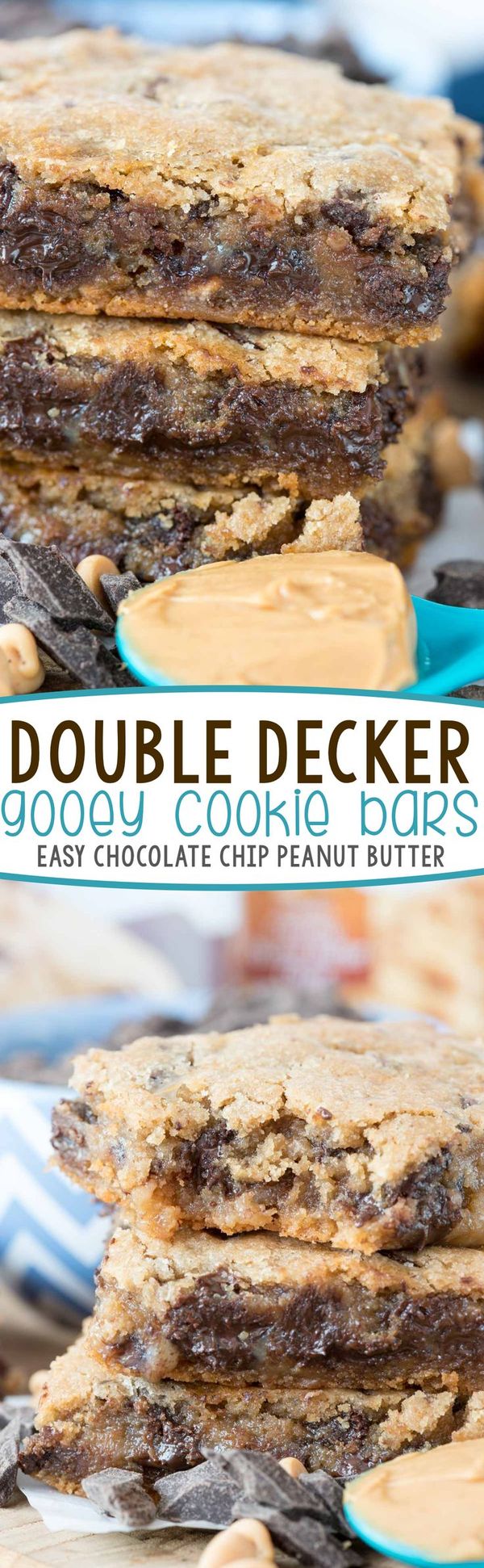 Double Decker Cookie Gooey Bars