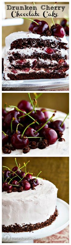 Drunken Cherry Chocolate Cake