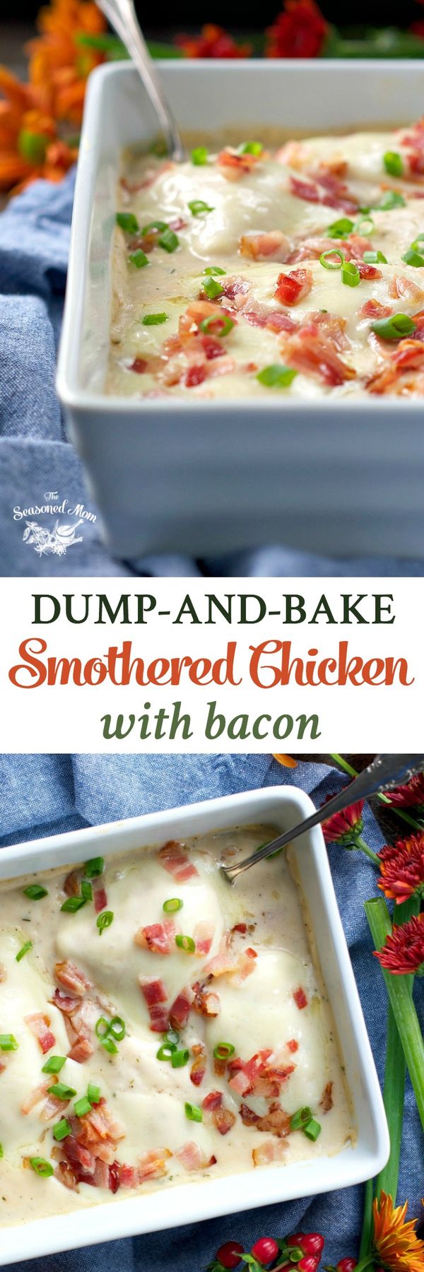 Dump-an-Bake Smothered Chicken with Bacon