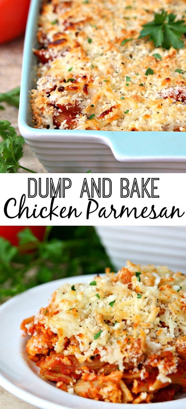 Dump and Bake Chicken Parmesan