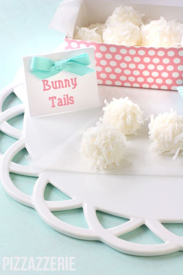 Easter Bunny Tail Truffles