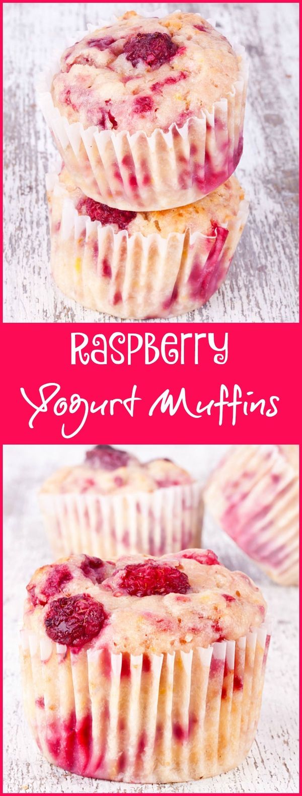 Easy & Healthy Raspberry Yogurt Muffins