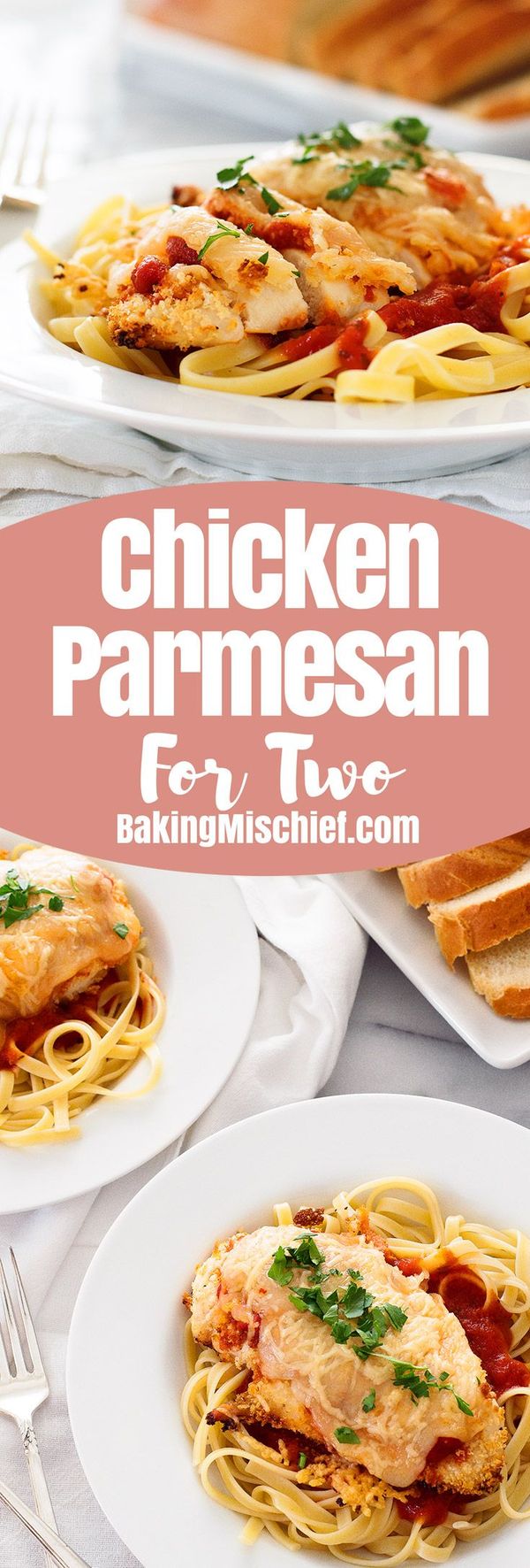 Easy Baked Chicken Parmesan for Two