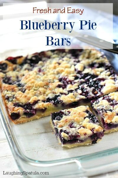 Easy Blueberry Pie Bars