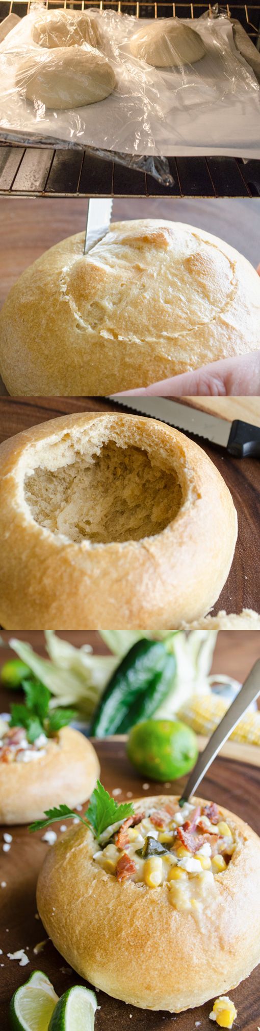 Easy bread bowls