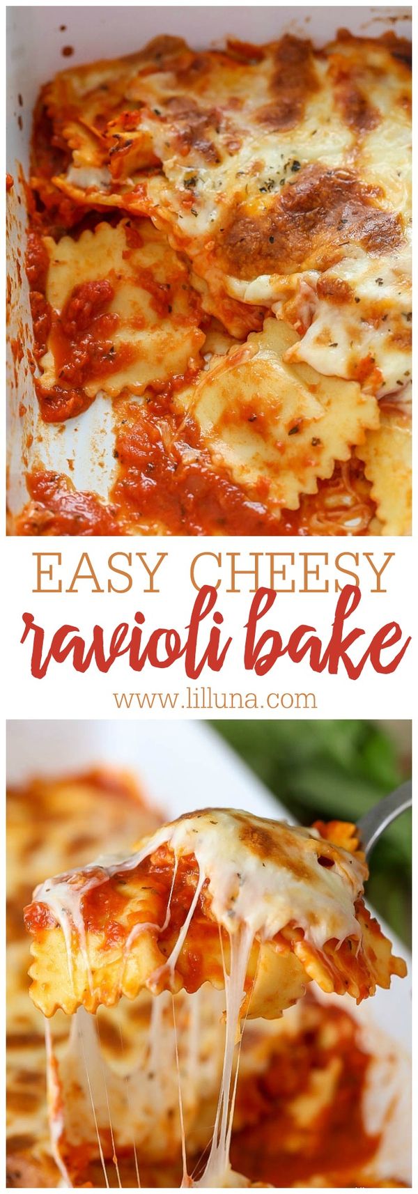 Easy Cheesy Ravioli Bake