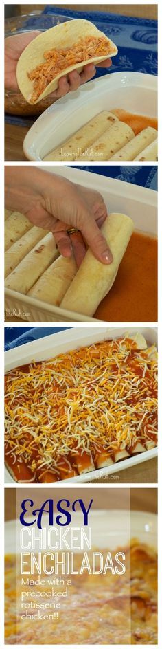 Easy Chicken Enchiladas