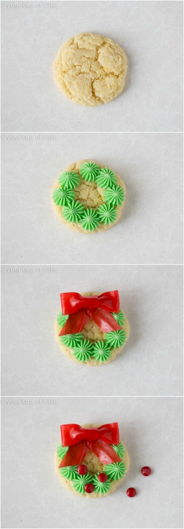 Easy Christmas Wreath Cookies