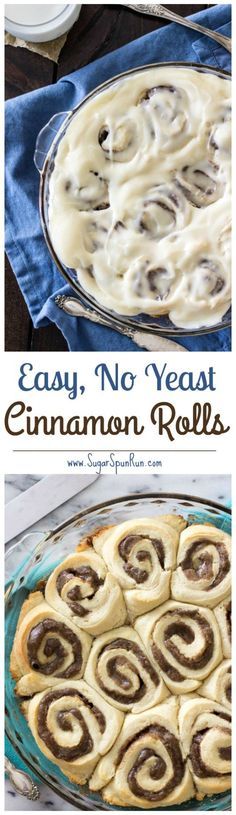 Easy Cinnamon Rolls (no yeast required!