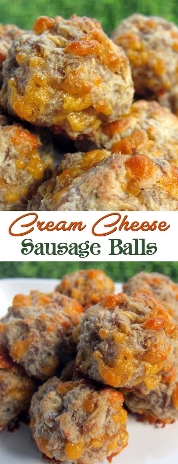 Easy Cream Cheese Sausage Balls