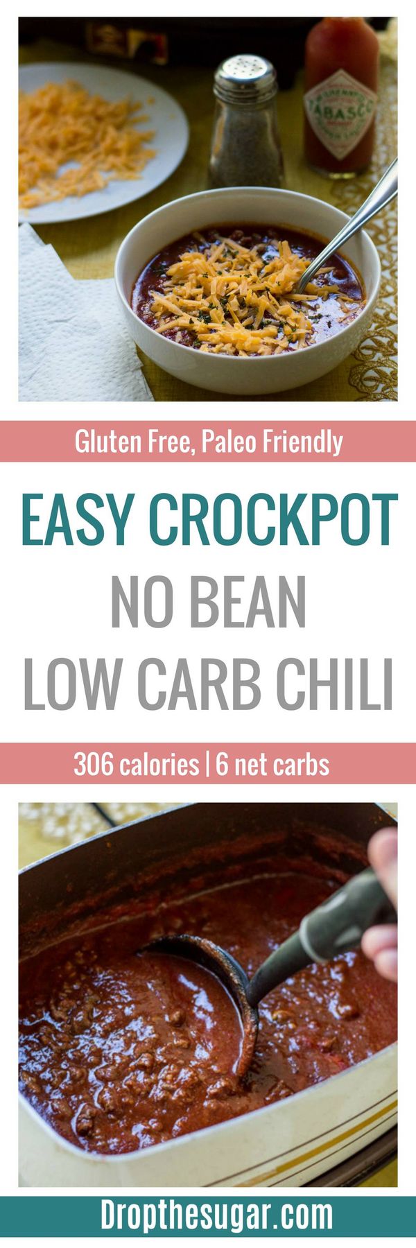 Easy Crockpot No Bean Low Carb Chili