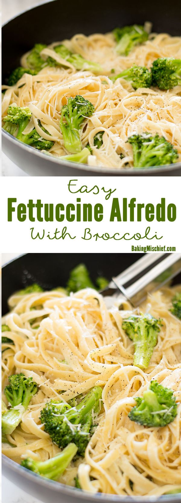 Easy Fettuccine Alfredo With Broccoli