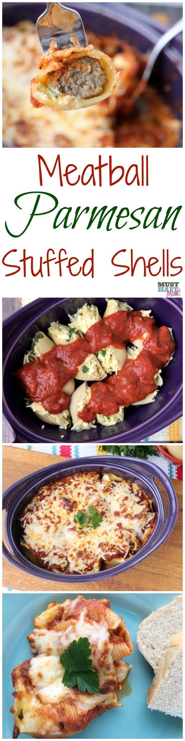 Easy Meatball Parmesan Stuffed Shells