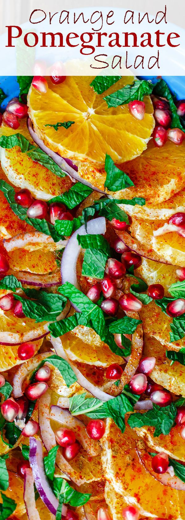 Easy Mediterranean Orange Pomegranate Salad