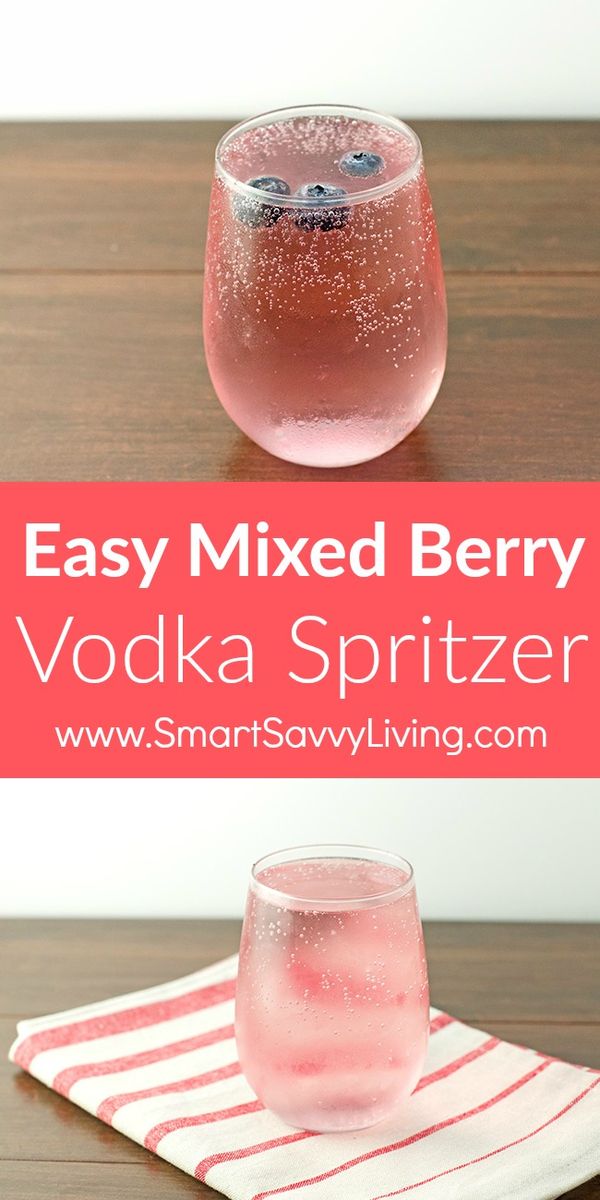Easy Mixed Berry Vodka Spritzer
