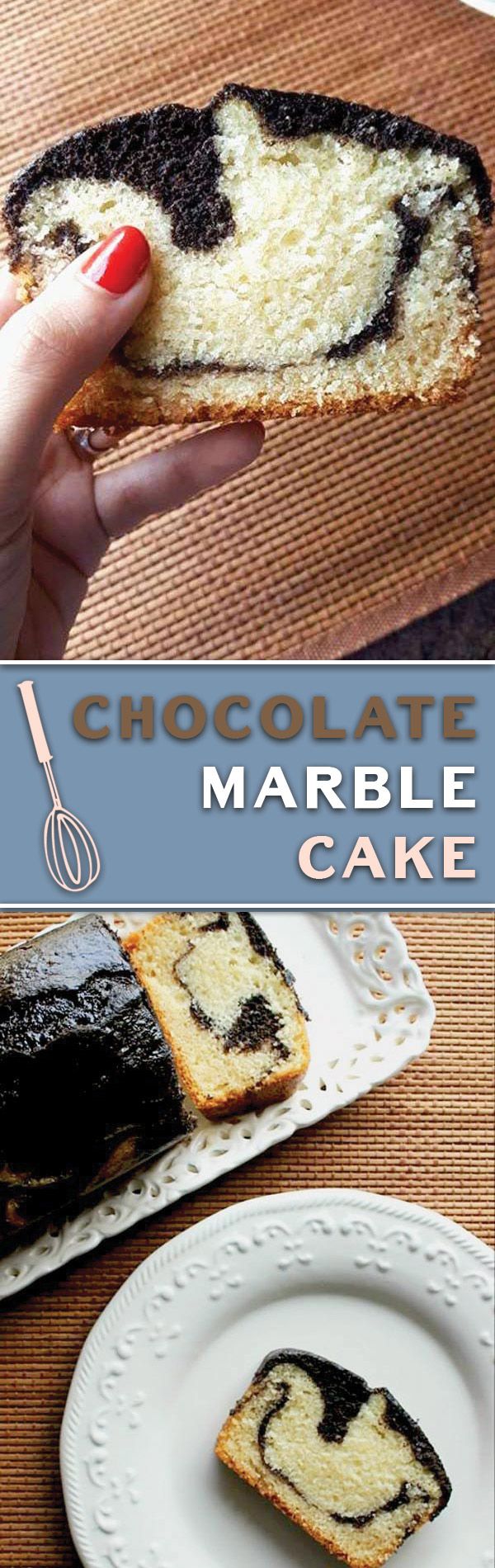 Easy Moist Chocolate Marble Cake