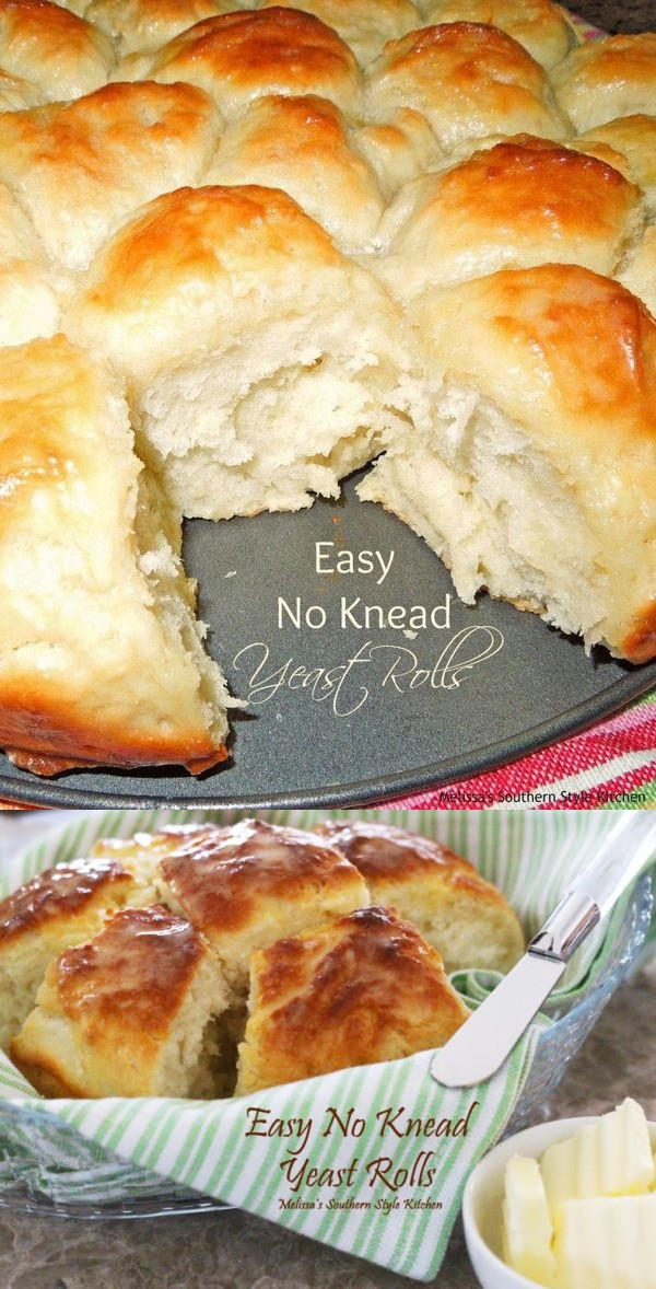 Easy No Knead Yeast Rolls