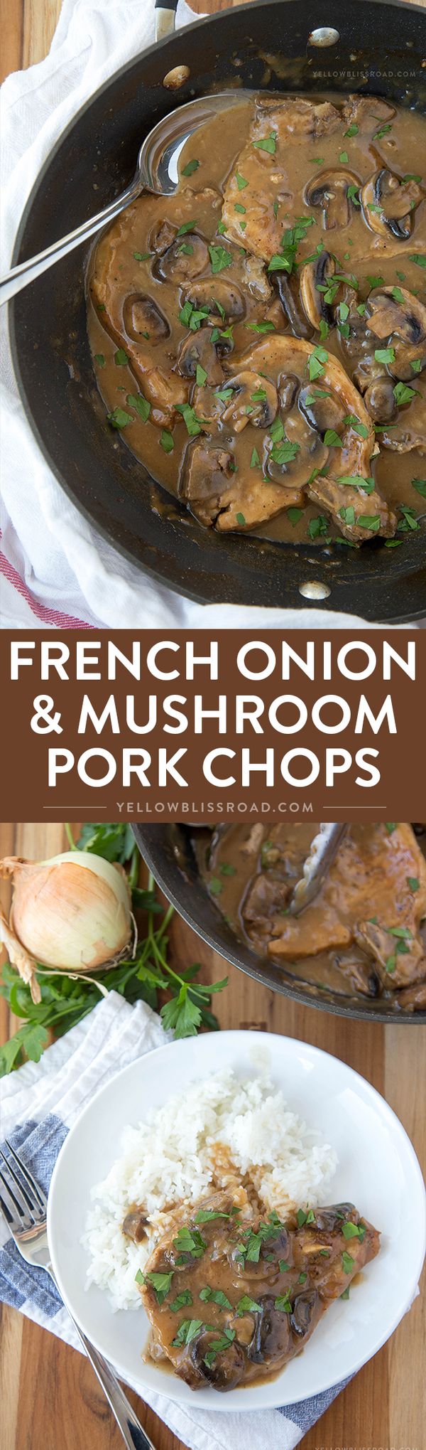 Easy Oven Braised French Onion Pork Chops