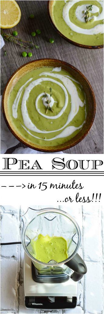 Easy Pea Soup with Lemon and Thyme