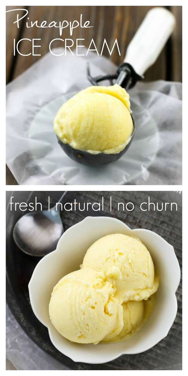 Easy Pineapple Ice Cream