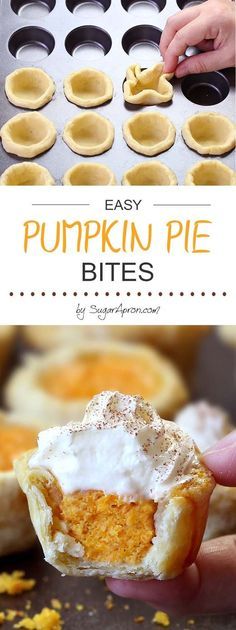 Easy Pumpkin Pie Bites
