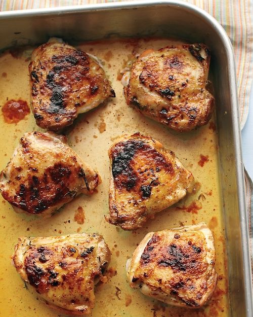 Easy Roasted Chicken Thighs