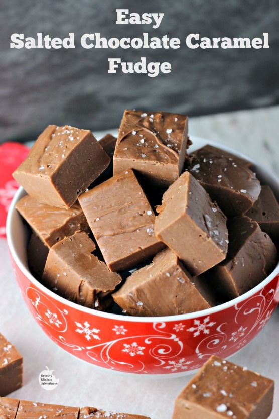 Easy Salted Chocolate Caramel Fudge