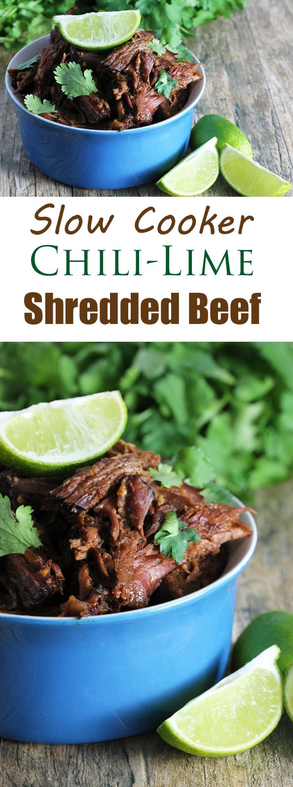 Easy Slow Cooker Chili-Lime Mexican Shredded Beef