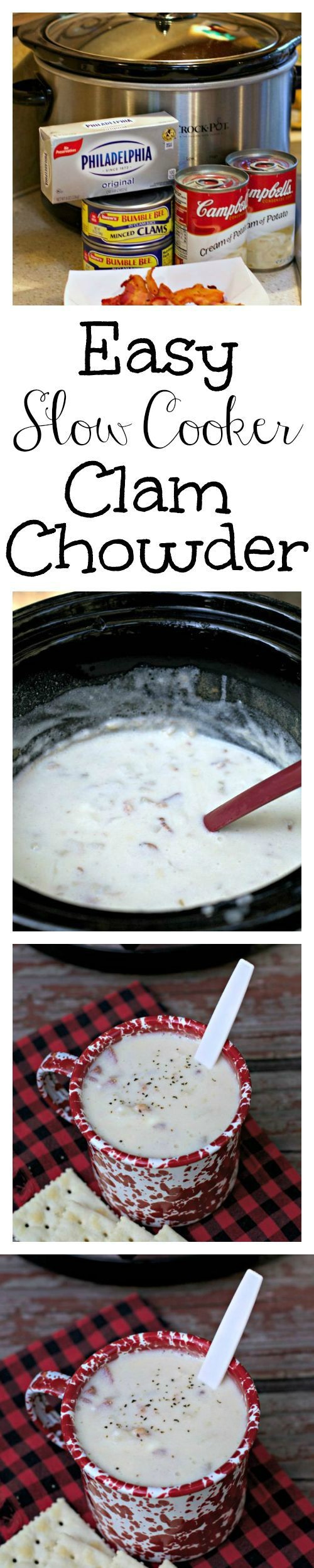 Easy Slow Cooker Clam Chowder