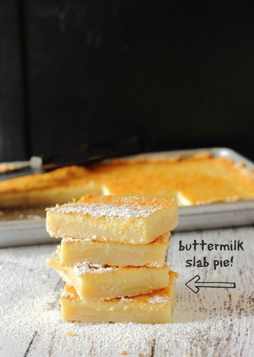 Easy Southern Buttermilk Slab Pie