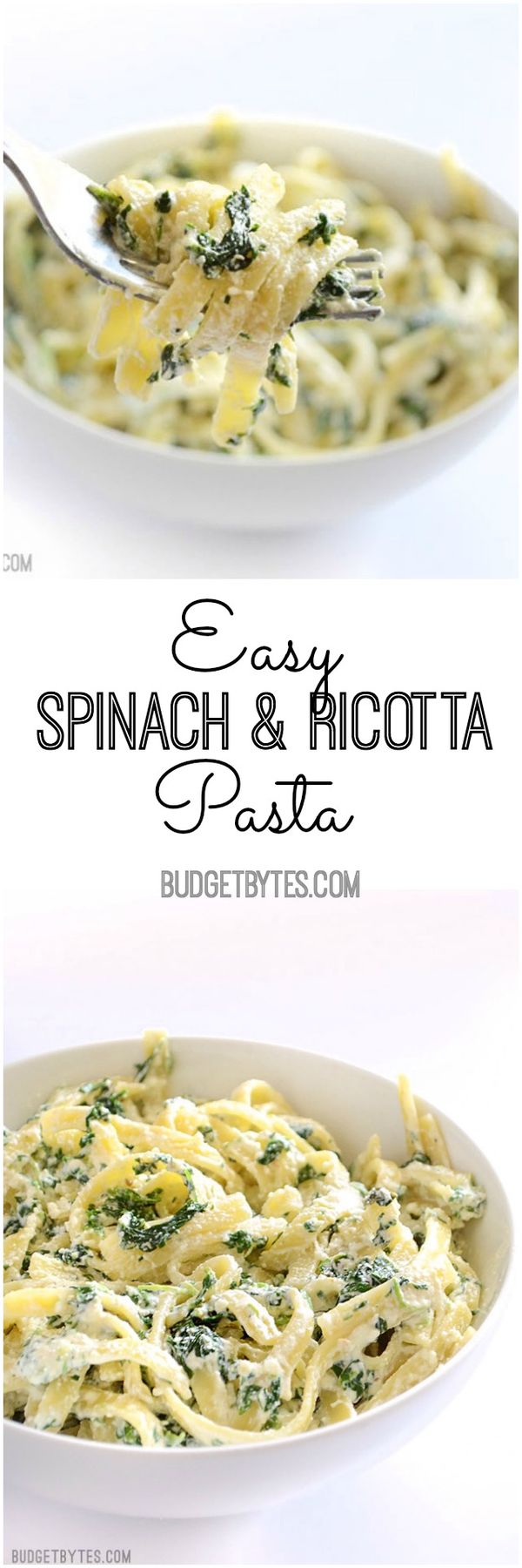 Easy Spinach Ricotta Pasta