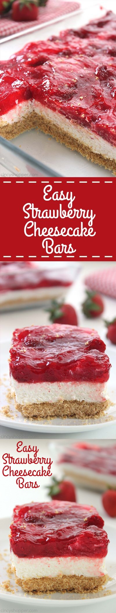 Easy Strawberry Cheesecake Bars