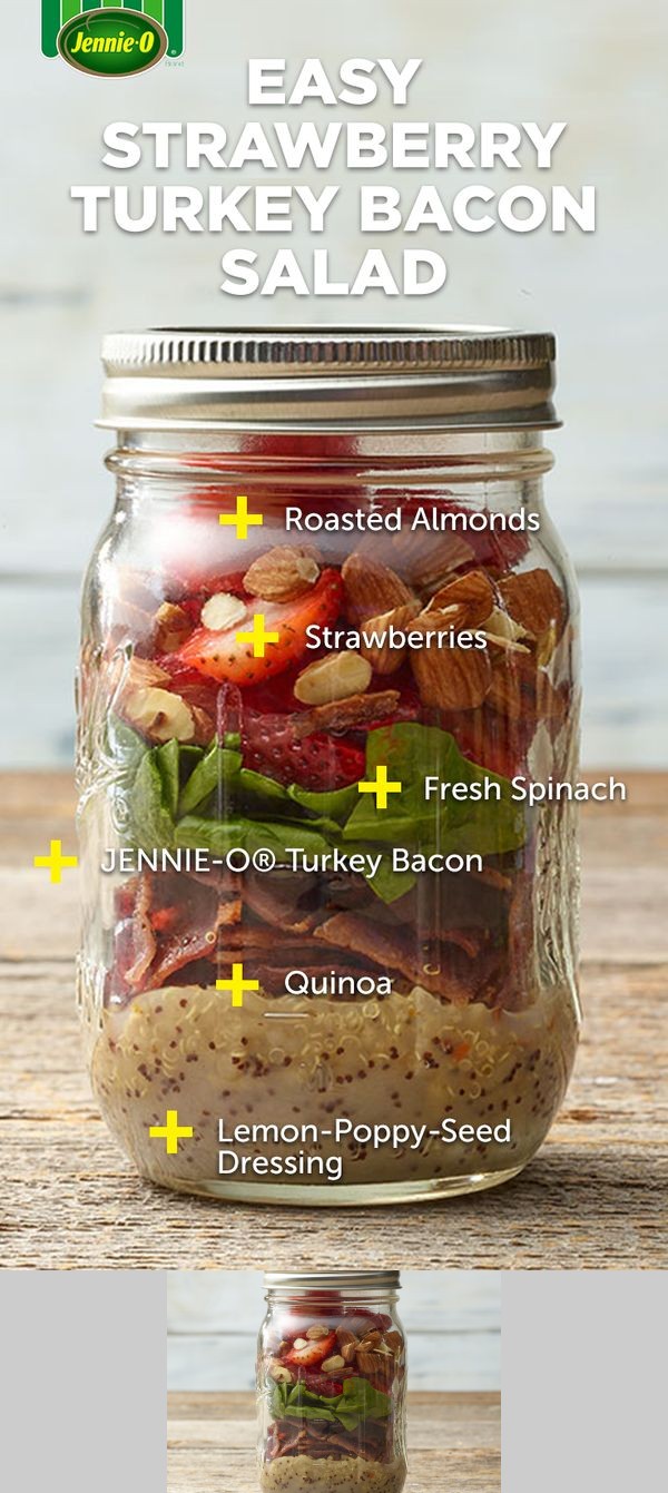 Easy Strawberry Turkey Bacon Salad