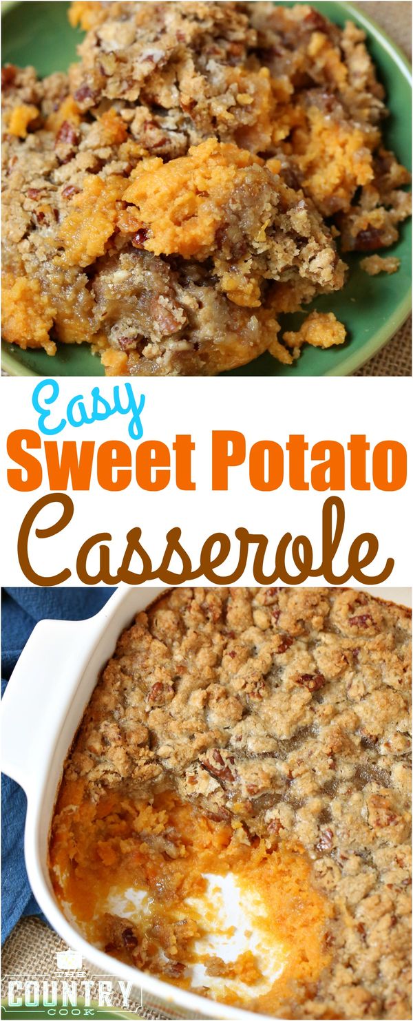 Easy Sweet Potato Casserole