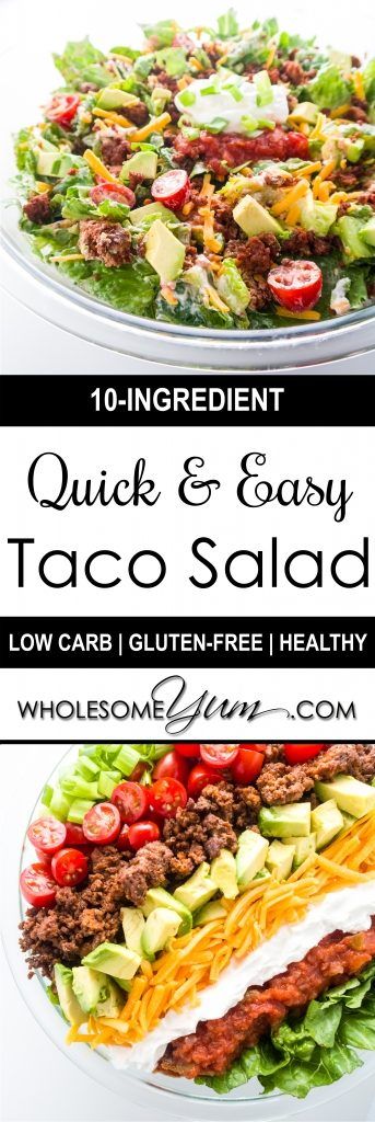 Easy Taco Salad (Low Carb, Gluten-free