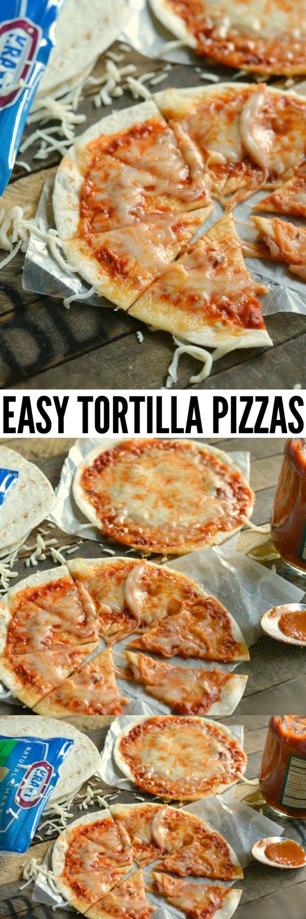 Easy Tortilla Pizzas