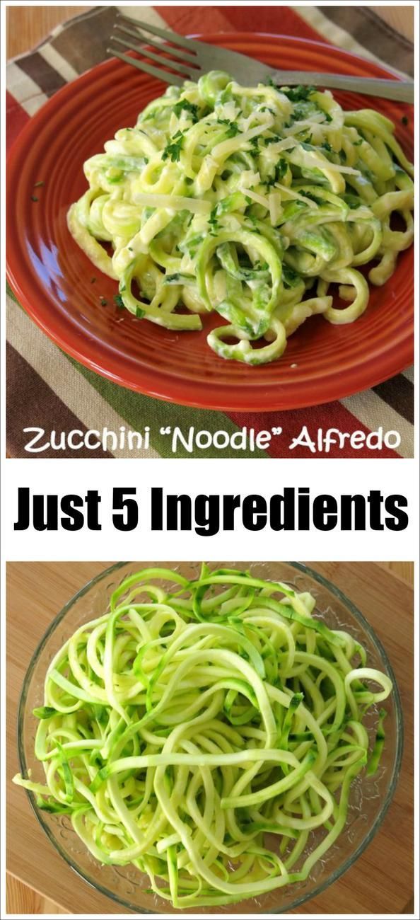 Easy Zucchini Noodle Alfredo