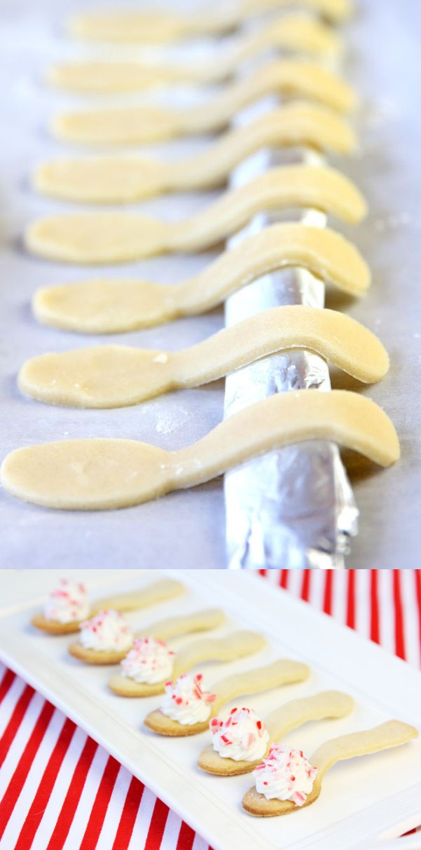 Edible Peppermint Cookie Spoons