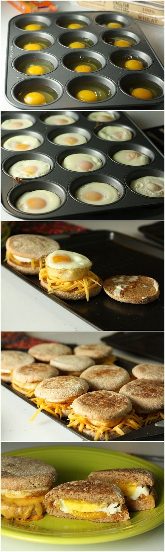 Egg and Cheese Breakfast Sandwiches