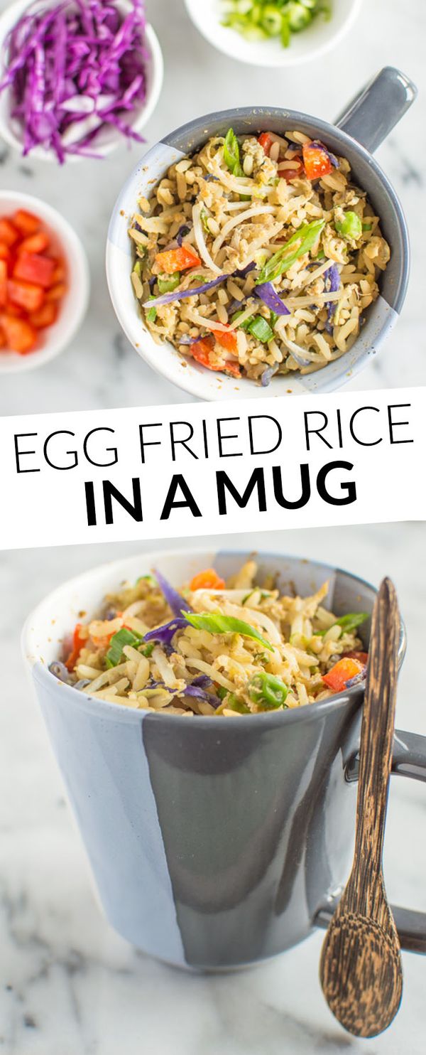 Egg Fried Rice In A Mug