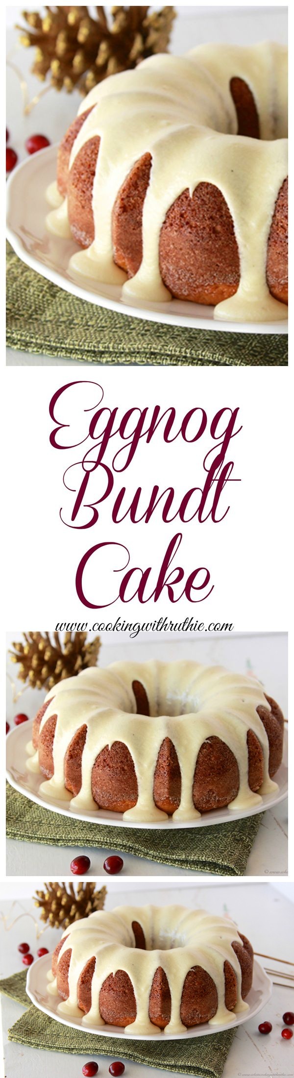 Egg Nog Bundt Cake with Egg Nog Frosting