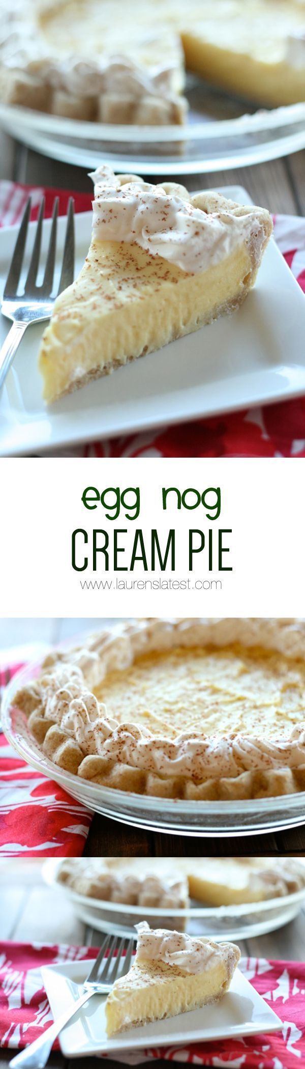 Egg Nog Cream Pie