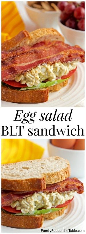 Egg salad BLT sandwich