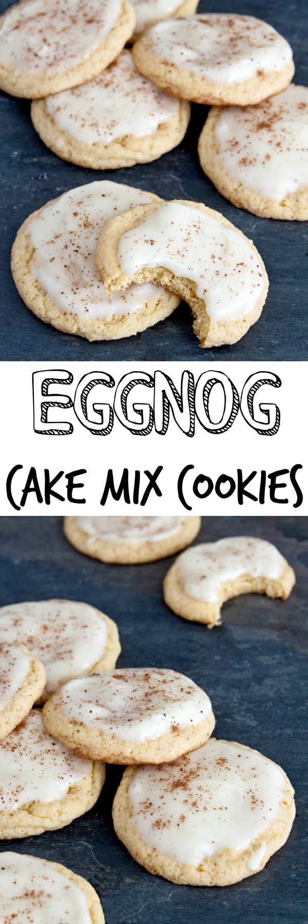 EGGNOG COOKIES (cake mix