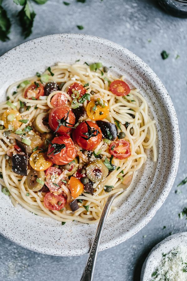 Eggplant Pomodoro Pasta