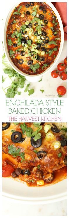 Enchilada Style Baked Chicken