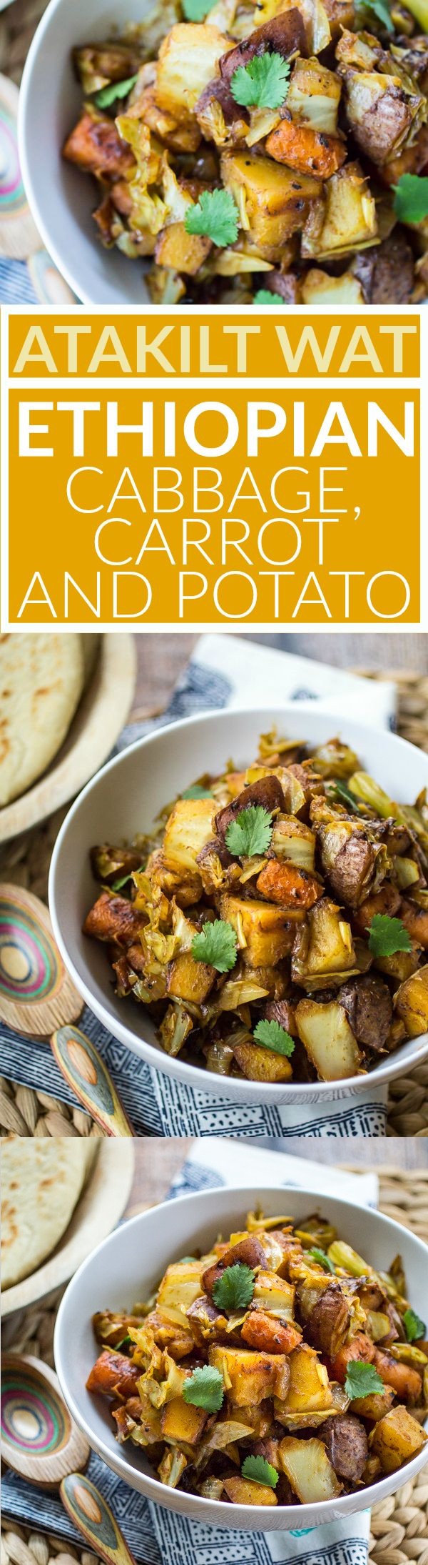 Ethiopian Spiced Cabbage, Carrot, and Potatoes (Atakilt Wat