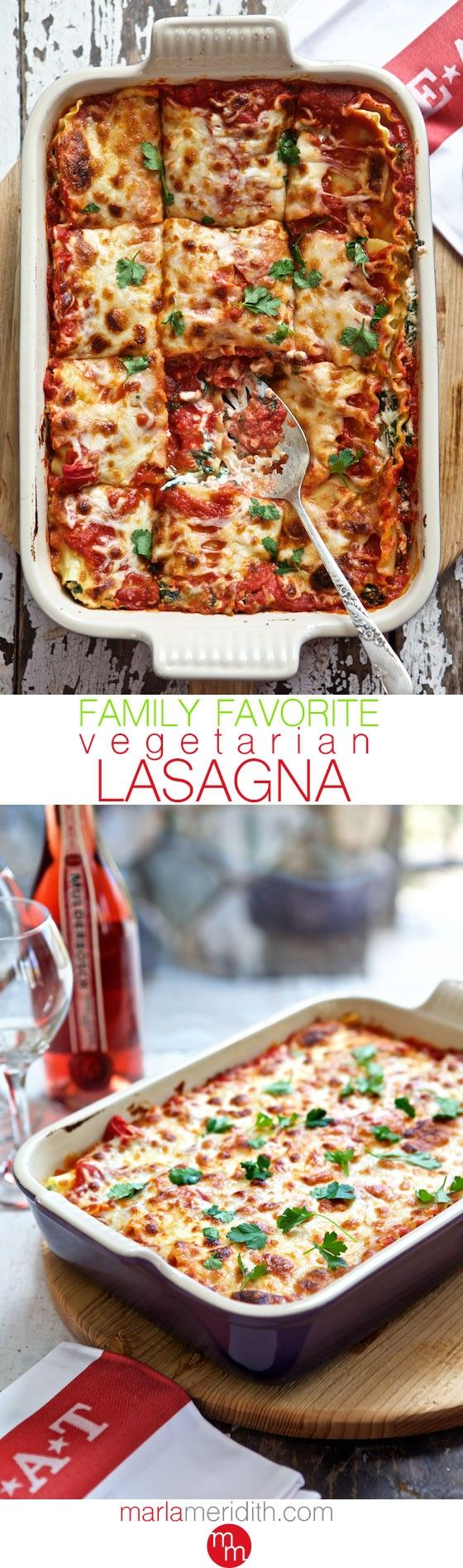 Family Favorite! Vegetarian Lasagna