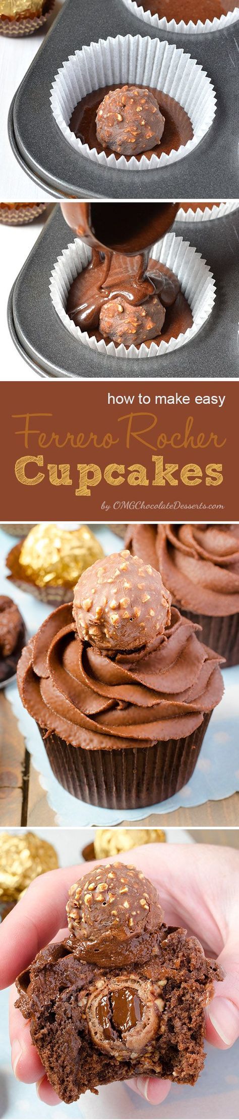 Ferrero Rocher Cupcakes